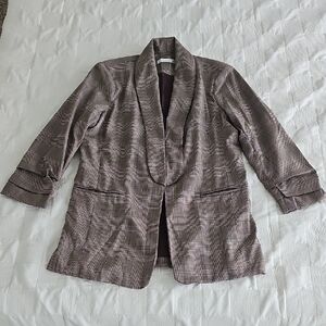 Altar'd State Brown Plaid Blazer